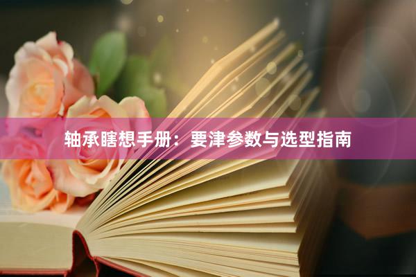 轴承瞎想手册：要津参数与选型指南